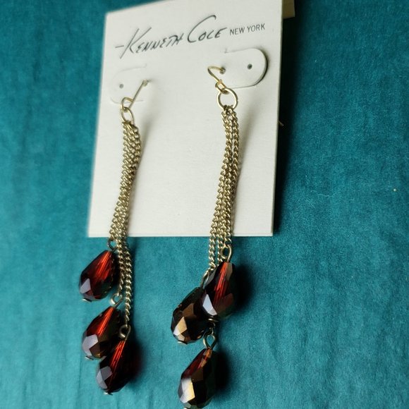 2/25$ Nwt kenneth Cole dangle teardrop earrings - Picture 3 of 5